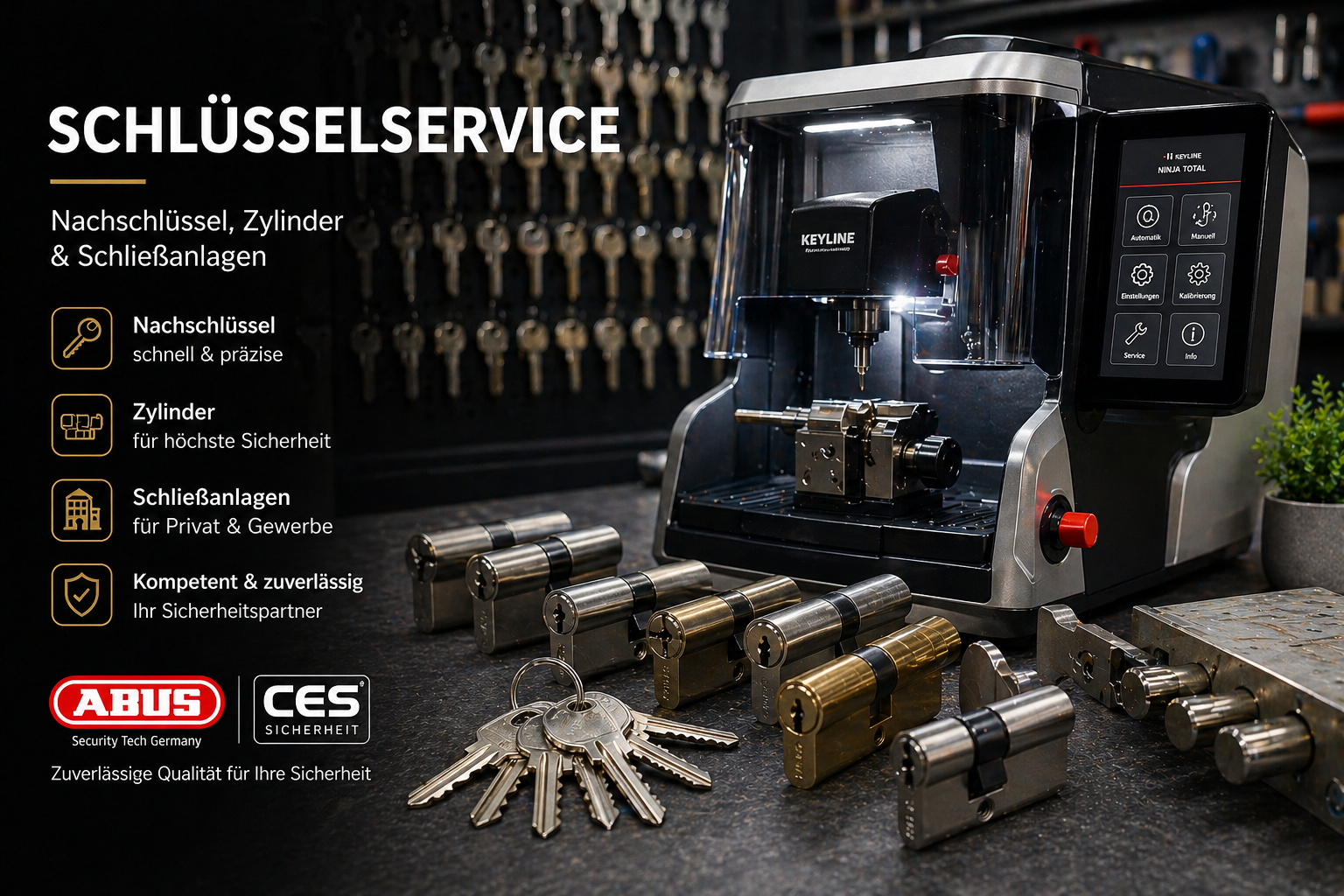 Schlüsselservice, Schließzylinder und Sicherheitstechnik